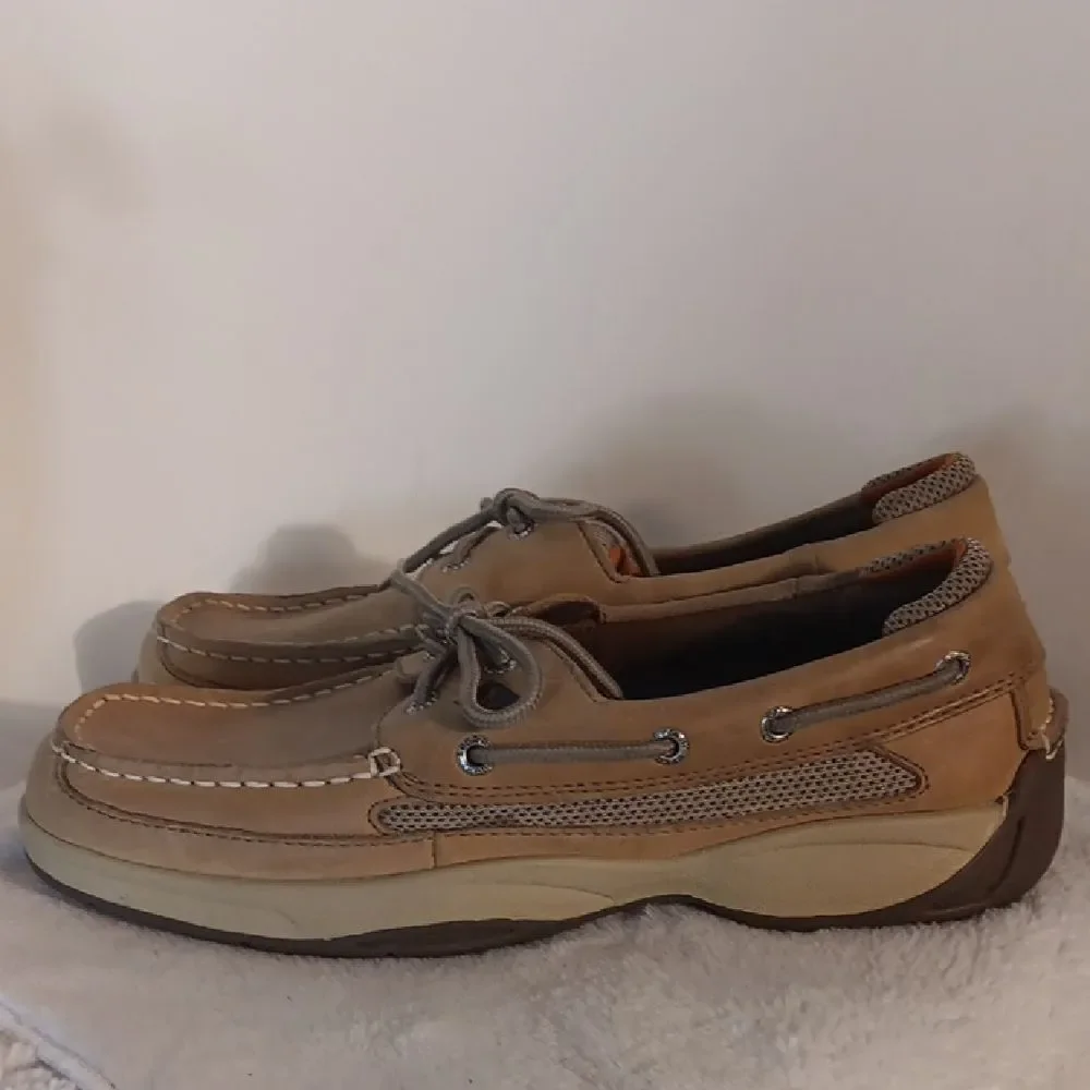 Sperry Top-Sider Men's Tan Leather Boat Shoes